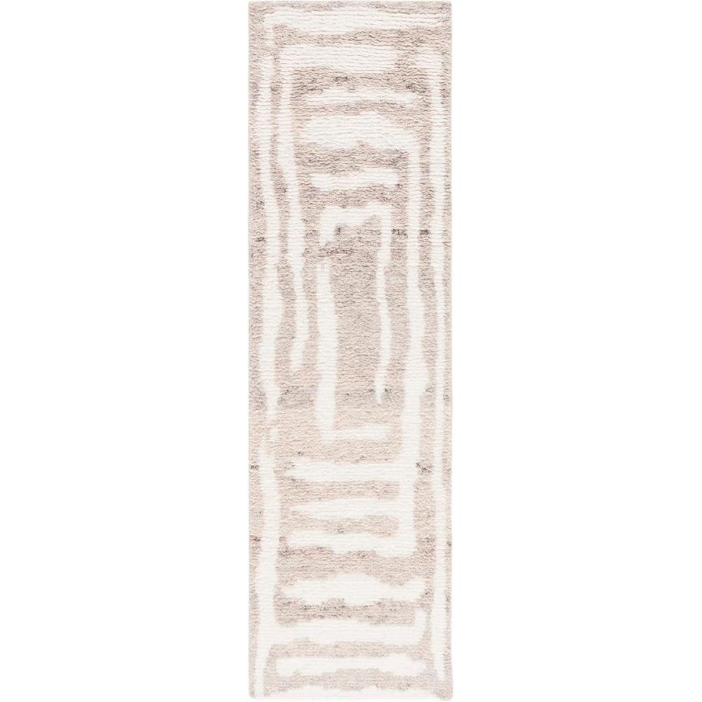 image:imageSAFAVIEH Area Rug 8x10 Casablanca Collection Large Ivory amp Grey HandKnotted New Zealand Wool Ideal for Living Room Bedroom Dining Space CSB541FIvoryBeige