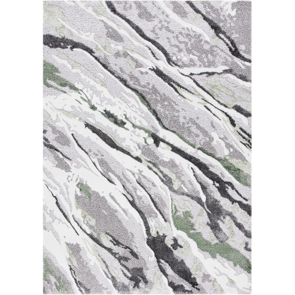 image:imageSAFAVIEH Area Rug 8x10 Century Collection Large Grey amp Green Modern Abstract Design NonShedding amp Easy Cleaning Ideal for Living Room Bedroom Office Dining Space CTY324FGreyGreen