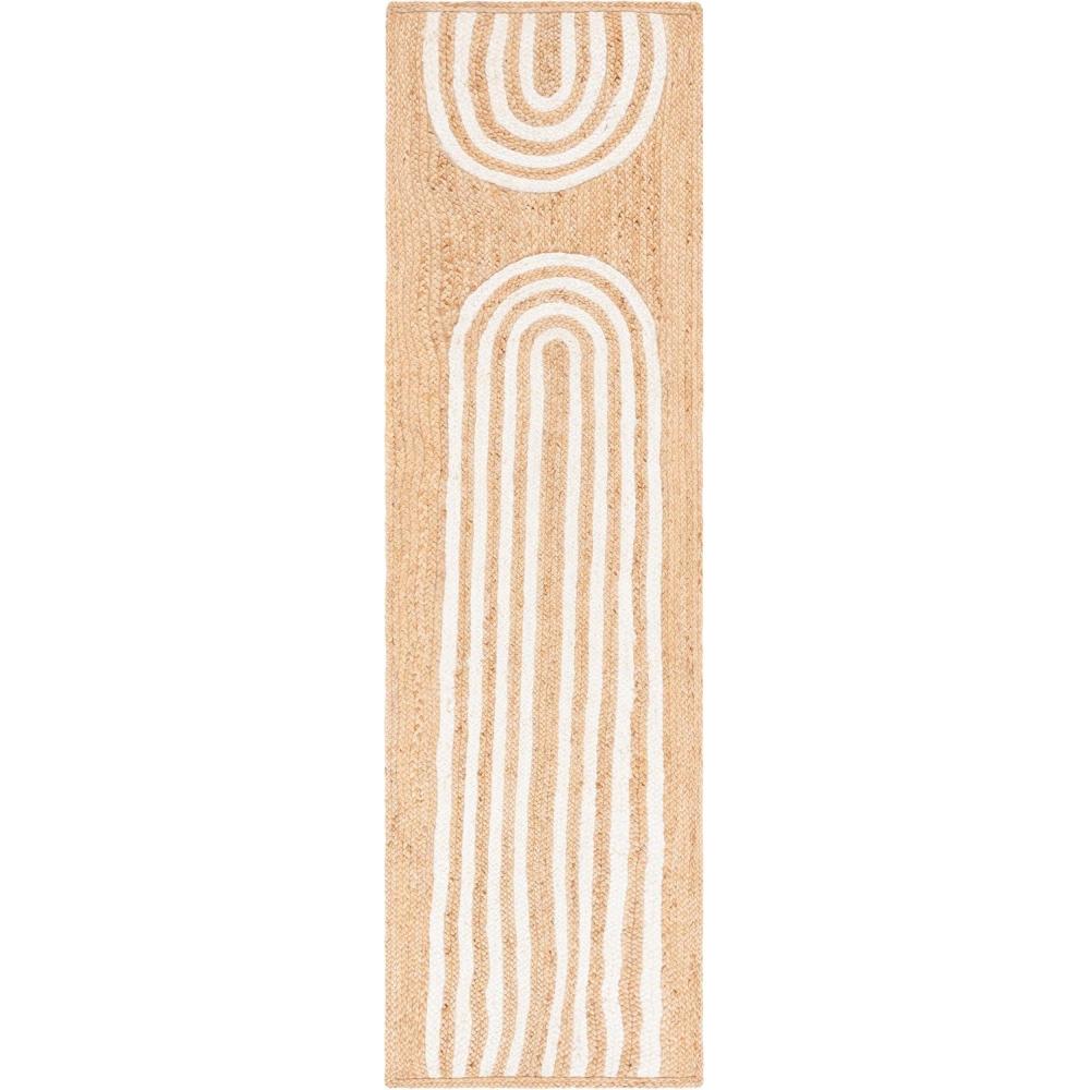 image:imageSAFAVIEH Area Rug 8x10  Natural Fiber Collection  Large  Natural amp Ivory Handmade Jute Rustic Farmhouse Style Ideal for Living Room Bedroom Dining Space NF895ANaturalIvory