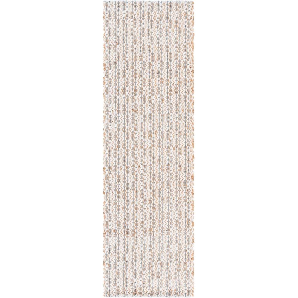 image:imageSAFAVIEH Area Rug 8x10 Natural Fiber Collection Large Natural amp Ivory Handmade Jute amp Wool Ideal for Living Room Bedroom Dining Space NFB225ANaturalBlue