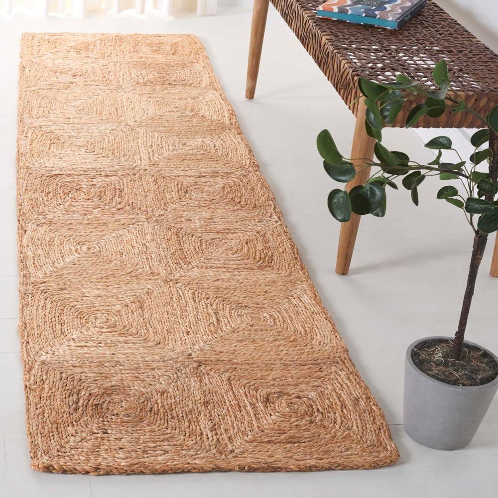 image:imageSAFAVIEH Area Rug 9x12  Natural Fiber Collection  Large  Natural Handmade Jute Ideal for Living Room Bedroom Dining Space NFB480ANatural
