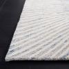 SAFAVIEH Abstract Collection Area Rug – 5′ x 8′, Black & Ivory, Handmade Wool, Ideal for High Traffic Areas in Living Room, Bedroom (ABT478Z)(Blue/Ivory)