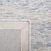 SAFAVIEH Abstract Collection Area Rug – 5′ x 8′, Black & Ivory, Handmade Wool, Ideal for High Traffic Areas in Living Room, Bedroom (ABT478Z)(Blue/Ivory)