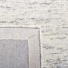 SAFAVIEH Abstract Collection Area Rug – 5′ x 8′, Black & Ivory, Handmade Wool, Ideal for High Traffic Areas in Living Room, Bedroom (ABT478Z)(Grey/Ivory)