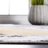 SAFAVIEH Area Rug 8×10 – Amelia Collection – Large – Charcoal & Grey, Modern Design, Non-Shedding & Easy Cleaning, Ideal for Living Room, Bedroom, Office, Dining Space (ALA277J)(Charcoal/Gold)