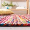 SAFAVIEH Area Rug 8×10 – Braided Collection – Large – Natural & Multi, Handmade Cotton, Ideal for Living Room, Bedroom, Office, Dining Space (BRD262B)(Natural/Multi)