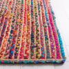 SAFAVIEH Area Rug 8×10 – Braided Collection – Large – Natural & Multi, Handmade Cotton, Ideal for Living Room, Bedroom, Office, Dining Space (BRD262B)(Natural/Multi)