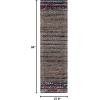 SAFAVIEH Area Rug 8×10 – Cape Cod Collection – Large – Natural & Blue, Handmade Jute & Cotton, Ideal for Living Room, Bedroom, Office, Dining Space (CAP369A)(Natural/Blue)
