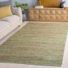 SAFAVIEH Area Rug 8×10 – Cape Cod Collection – Large – Pink & Natural, Handmade Jute & Cotton, Ideal for Living Room, Bedroom, Dining Space (CAP236U)(Green/Natural)