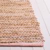 SAFAVIEH Area Rug 8×10 – Cape Cod Collection – Large – Pink & Natural, Handmade Jute & Cotton, Ideal for Living Room, Bedroom, Dining Space (CAP236U)(Pink/Natural)