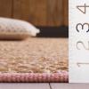 SAFAVIEH Area Rug 8×10 – Cape Cod Collection – Large – Pink & Natural, Handmade Jute & Cotton, Ideal for Living Room, Bedroom, Dining Space (CAP236U)(Pink/Natural)