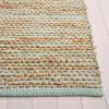 SAFAVIEH Area Rug 8×10 – Cape Cod Collection – Large – Pink & Natural, Handmade Jute & Cotton, Ideal for Living Room, Bedroom, Dining Space (CAP236U)(Turquoise/Natural)