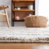 SAFAVIEH Area Rug 8×10 – Casablanca Collection – Large – Ivory & Grey, Hand-Knotted New Zealand Wool, Ideal for Living Room, Bedroom, Dining Space (CSB541F)(Ivory/Light Brown)
