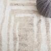 SAFAVIEH Area Rug 8×10 – Casablanca Collection – Large – Ivory & Grey, Hand-Knotted New Zealand Wool, Ideal for Living Room, Bedroom, Dining Space (CSB541F)(Ivory/Beige)