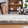 SAFAVIEH Area Rug 8×10 – Casablanca Collection – Large – Ivory & Grey, Hand-Knotted New Zealand Wool, Ideal for Living Room, Bedroom, Dining Space (CSB541F)(Ivory/Grey)