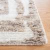 SAFAVIEH Area Rug 8×10 – Casablanca Collection – Large – Ivory & Grey, Hand-Knotted New Zealand Wool, Ideal for Living Room, Bedroom, Dining Space (CSB541F)(Ivory/Light Brown)