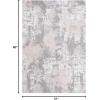 SAFAVIEH Area Rug 8×10 – Century Collection – Large – Beige & Grey, Modern Design, Non-Shedding & Easy Cleaning, Ideal for Living Room, Bedroom, Office, Dining Space (CTY339B)(Beige/Grey)