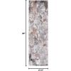 SAFAVIEH Area Rug 8×10 – Craft Collection – Large – Grey & Green, Modern Abstract Design, Non-Shedding & Easy Cleaning, Ideal for Living Room, Bedroom, Office, Dining Space (CFT864J)(Grey/Orange)