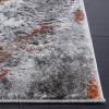 SAFAVIEH Area Rug 8×10 – Craft Collection – Large – Grey & Green, Modern Abstract Design, Non-Shedding & Easy Cleaning, Ideal for Living Room, Bedroom, Office, Dining Space (CFT864J)(Grey/Orange)
