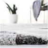 SAFAVIEH Area Rug 8×10 – Cyrus Shag Collection – Large – Blue & Beige, Modern Abstract Design, Non-Shedding & Easy Cleaning, Ideal for Living Room, Bedroom, Office, Dining Space (CYR121M)(Grey/Beige)