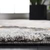 SAFAVIEH Area Rug 8×10 – Cyrus Shag Collection – Large – Blue & Beige, Modern Abstract Design, Non-Shedding & Easy Cleaning, Ideal for Living Room, Bedroom, Office, Dining Space (CYR121M)(Dark Grey/Orange)