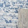 SAFAVIEH Area Rug 8×10 – Jasper Collection – Large – Grey & Blue, Modern Abstract Design, Non-Shedding & Easy Cleaning, Ideal for Living Room, Bedroom, Office, Dining Space (JSP107G)(Ivory/Blue)