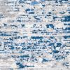 SAFAVIEH Area Rug 8×10 – Jasper Collection – Large – Grey & Blue, Modern Abstract Design, Non-Shedding & Easy Cleaning, Ideal for Living Room, Bedroom, Office, Dining Space (JSP107G)(Ivory/Blue)