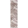 SAFAVIEH Area Rug 8×10 – Meadow Collection – Large – Rust & Ivory, Modern Abstract Design, Non-Shedding & Easy Cleaning, Ideal for Living Room, Bedroom, Office, Dining Space (MDW564P)(Brown/Beige)