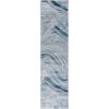SAFAVIEH Area Rug 8×10 – Meadow Collection – Large – Rust & Ivory, Modern Abstract Design, Non-Shedding & Easy Cleaning, Ideal for Living Room, Bedroom, Office, Dining Space (MDW564P)(Blue/Grey)