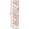 SAFAVIEH Area Rug 8×10 – Meadow Collection – Large – Rust & Ivory, Modern Abstract Design, Non-Shedding & Easy Cleaning, Ideal for Living Room, Bedroom, Office, Dining Space (MDW564P)(Beige/Brown)