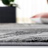 SAFAVIEH Area Rug 8×10 – Meadow Collection – Large – Rust & Ivory, Modern Abstract Design, Non-Shedding & Easy Cleaning, Ideal for Living Room, Bedroom, Office, Dining Space (MDW564P)(Black/Grey)