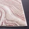 SAFAVIEH Area Rug 8×10 – Meadow Collection – Large – Rust & Ivory, Modern Abstract Design, Non-Shedding & Easy Cleaning, Ideal for Living Room, Bedroom, Office, Dining Space (MDW564P)(Pink/Beige)