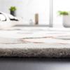 SAFAVIEH Area Rug 8×10 – Metro Collection – Large – Ivory & Grey, Handmade Wool, Ideal for Living Room, Bedroom, Office, Dining Space (MET884F)(Ivory/Grey)