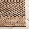 SAFAVIEH Area Rug 8×10 – Natural Fiber Collection – Large – Beige & Black, Flat Weave Jute, Ideal for Living Room, Bedroom, Dining Space (NFB675B)(Natural/Black)