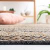 SAFAVIEH Area Rug 8×10 – Natural Fiber Collection – Large – Black & Natural, Handmade Flat Weave Jute, Farmhouse Geometric Design, Ideal for Living Room, Bedroom, Dining Space (NF379Z)(Black/Natural)