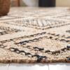 SAFAVIEH Area Rug 8×10 – Natural Fiber Collection – Large – Black & Natural, Handmade Flat Weave Jute & Wool, Boho Farmhouse Tassel Fringe, Ideal for Living Room, Bedroom, Dining Space (NF223Z)(Black/Natural)