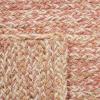 SAFAVIEH Area Rug 8×10 – Natural Fiber Collection – Large – Black & Natural, Handmade Wool & Jute, Ideal for Living Room, Bedroom, Dining Space (NFB950Z)(Pink/Natural)