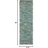SAFAVIEH Area Rug 8×10 – Natural Fiber Collection – Large – Dark Green & Natural, Handmade Flat Weave Jute, Ideal for Living Room, Bedroom, Dining Space (NF376Y)(Dark Green/Natural)