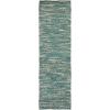 SAFAVIEH Area Rug 8×10 – Natural Fiber Collection – Large – Dark Green & Natural, Handmade Flat Weave Jute, Ideal for Living Room, Bedroom, Dining Space (NF376Y)(Dark Green/Natural)