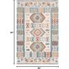 SAFAVIEH Area Rug 8×10 – Natural Fiber Collection – Large – Natural & Beige, Handmade Flat Weave Jute & Wool, Farmhouse Geometric Design, Ideal for Living Room, Bedroom, Dining Space (NF381A)(Ivory/Blue)