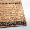 SAFAVIEH Area Rug 8×10 – Natural Fiber Collection – Large – Natural & Brown, Handmade Braided Jute, Stripe Pattern, Ideal for Living Room, Bedroom, Dining Space (NFB262T)(Natural/Brown)