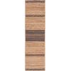 SAFAVIEH Area Rug 8×10 – Natural Fiber Collection – Large – Natural & Brown, Handmade Braided Jute, Stripe Pattern, Ideal for Living Room, Bedroom, Dining Space (NFB262T)(Natural/Brown)