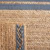 SAFAVIEH Area Rug 8×10 – Natural Fiber Collection – Large – Natural & Brown, Handmade Braided Jute, Stripe Pattern, Ideal for Living Room, Bedroom, Dining Space (NFB262T)(Natural/Grey)