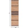 SAFAVIEH Area Rug 8×10 – Natural Fiber Collection – Large – Natural & Brown, Handmade Braided Jute, Stripe Pattern, Ideal for Living Room, Bedroom, Dining Space (NFB262T)(Natural/Brown)