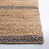 SAFAVIEH Area Rug 8×10 – Natural Fiber Collection – Large – Natural & Brown, Handmade Braided Jute, Stripe Pattern, Ideal for Living Room, Bedroom, Dining Space (NFB262T)(Natural/Grey)