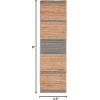 SAFAVIEH Area Rug 8×10 – Natural Fiber Collection – Large – Natural & Brown, Handmade Braided Jute, Stripe Pattern, Ideal for Living Room, Bedroom, Dining Space (NFB262T)(Natural/Grey)