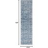 SAFAVIEH Area Rug 8×10 – Natural Fiber Collection – Large – Natural & Gold, Handmade Flat Weave Jute, Farmhouse Stripe Pattern, Ideal for Living Room, Bedroom, Dining Space (NF810D)(Blue)