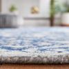 SAFAVIEH Area Rug 8×10 – Natural Fiber Collection – Large – Natural & Gold, Handmade Flat Weave Jute, Farmhouse Stripe Pattern, Ideal for Living Room, Bedroom, Dining Space (NF810D)(Blue)