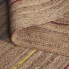 SAFAVIEH Area Rug 8×10 – Natural Fiber Collection – Large – Natural & Gold, Handmade Flat Weave Jute, Farmhouse Stripe Pattern, Ideal for Living Room, Bedroom, Dining Space (NF810D)(Natural/Gold)