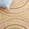 SAFAVIEH Area Rug 8×10 – Natural Fiber Collection – Large – Natural & Green, Handmade Jute, Rustic Farmhouse Style, Ideal for Living Room, Bedroom, Dining Space (NF894A)(Natural/Green)